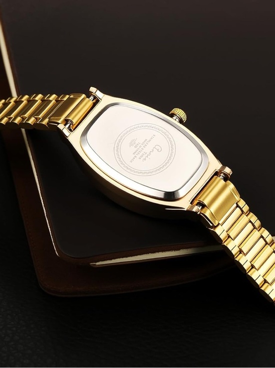 Anthropologie Gold Watch with White Dial
